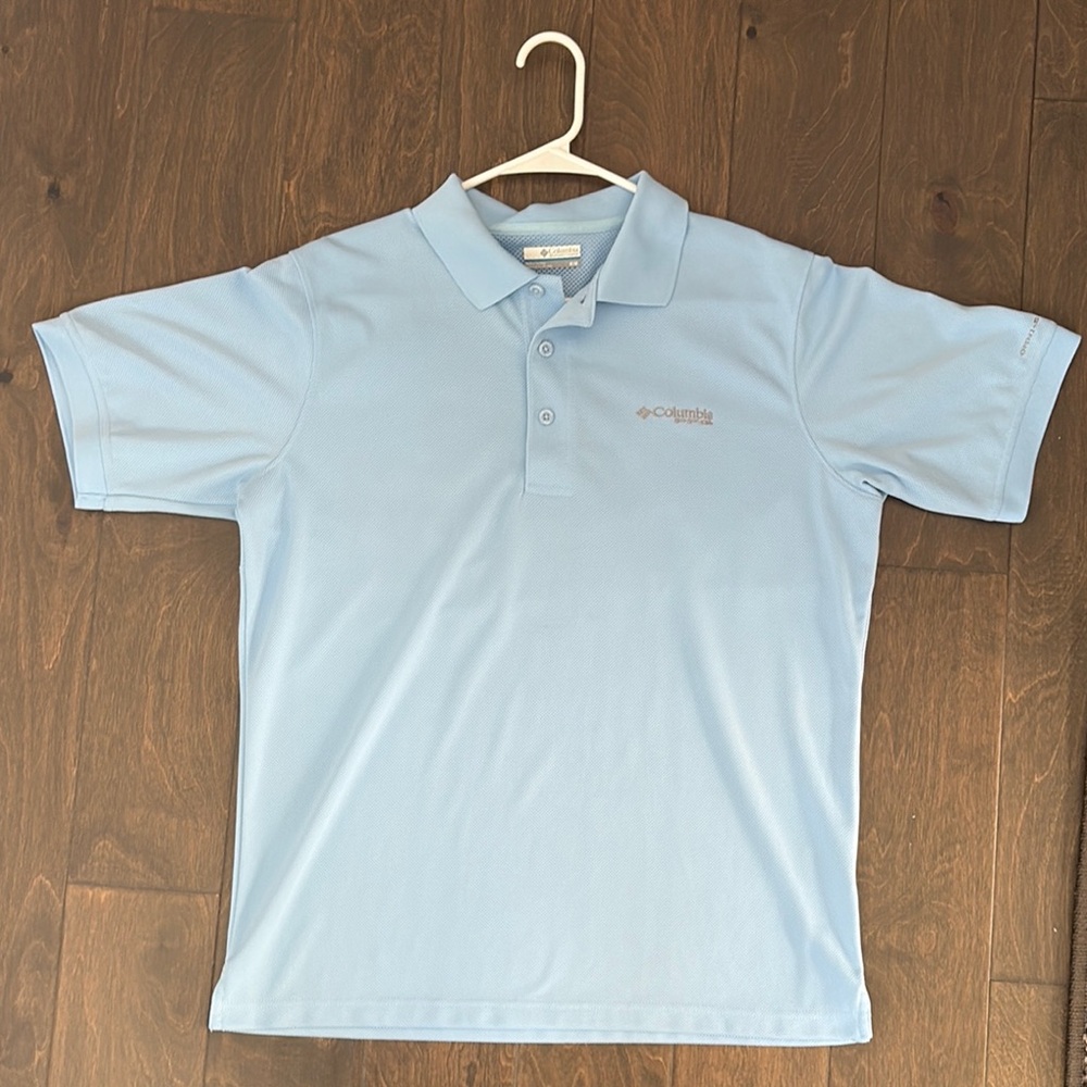 Columbia Men's Light Blue Polo Shirt